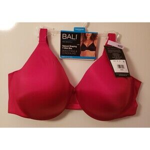 Bali Women’s Smoothing Underwire T-Shirt Bra 40D Glossy Lipstick Red NWT